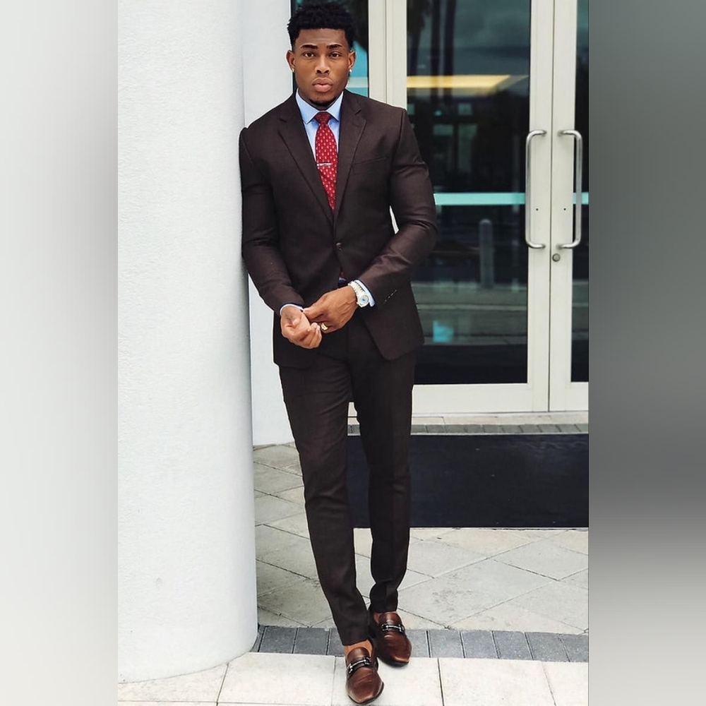 Pique Design Navy Slacks - Picture 13 of 14